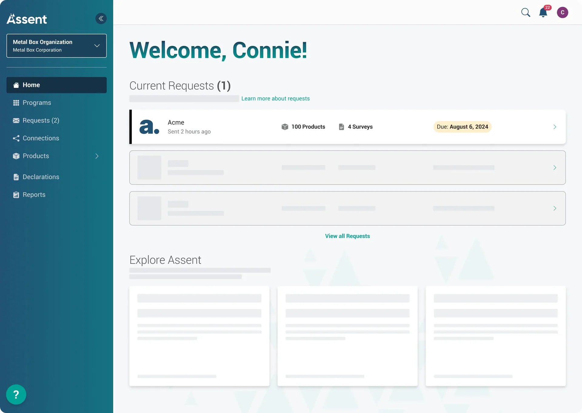 Concepts UI for Dashboard