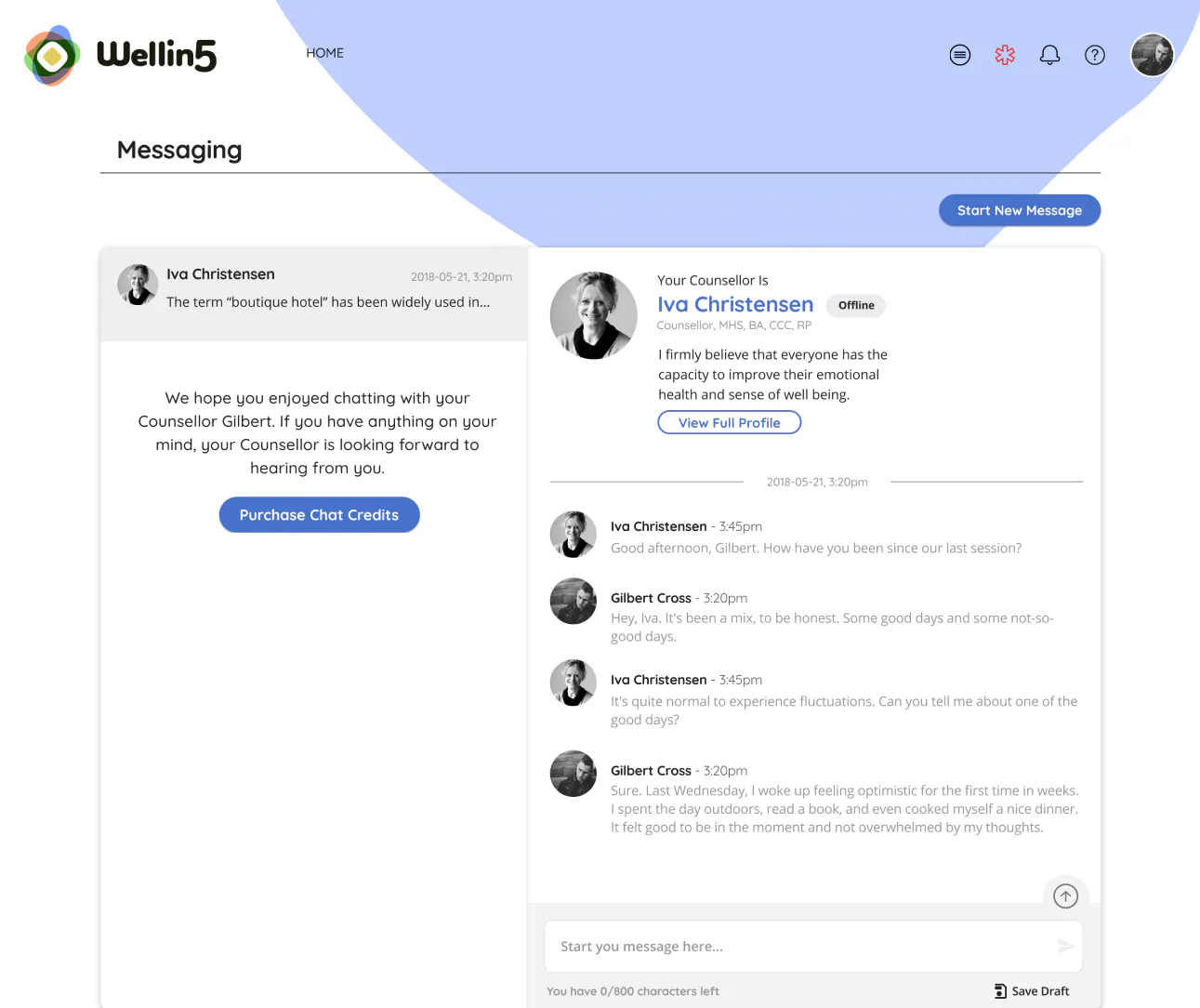 Desktop messaging