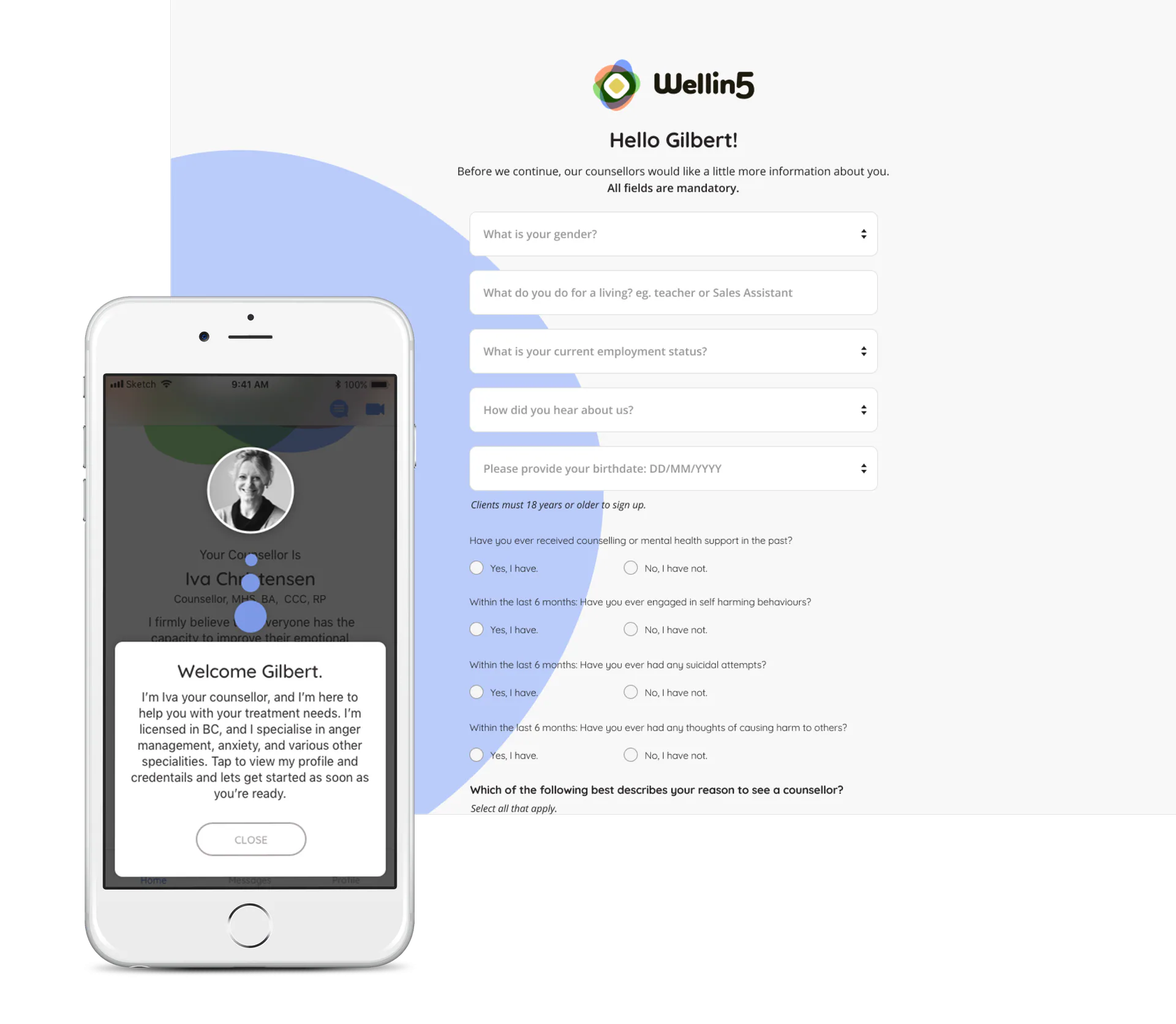 Mobile and Desktop Intake Experience